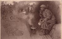 Albert Bentley - 7th Division Greetings Card - Christmas 1916