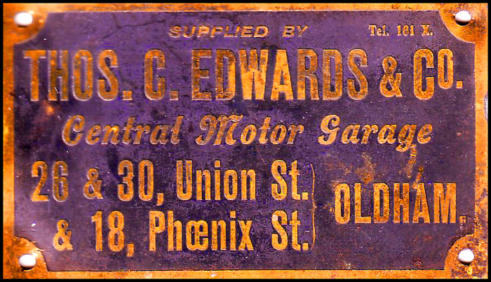 Thomas C. Edwards & Co. Central Motor Garage 26 & 30 Union Street & 18 Phoenix Street, Oldham 