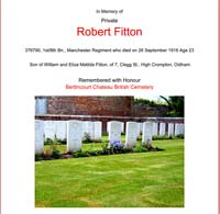 Link to Robert's CWGC entry