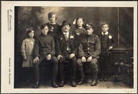 Fred Garside with brother Joe and family
