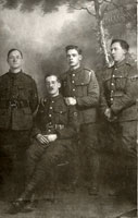 James Green RAMC with fellow soldiers