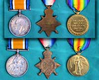 British Great War medal trio