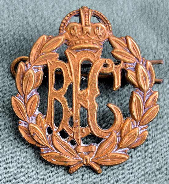 John Hardy Haigh, Royal Flying Corps - Cap badge 