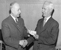 Vernon retired as groundsman in 1961 after 25 years