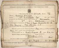 Discharge Papers 1918
