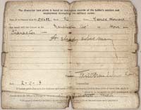 Discharge Papers 1918