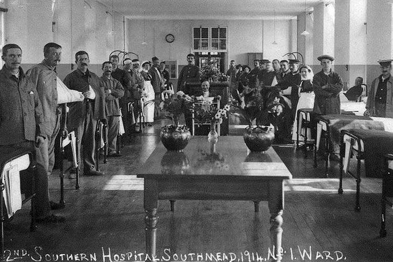 2nd Southern Hospital, Southmead, 1914, No. 1 Ward.