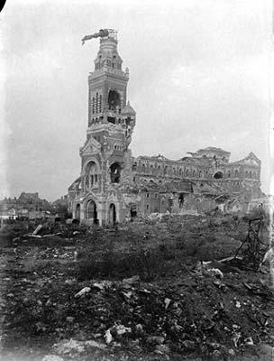 The ruins of the Cathedral in Albert