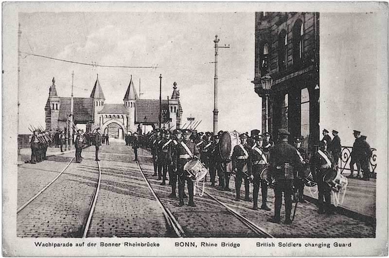 Bonn, Rhine Bridge - British Soldiers Changing Guard