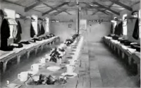 Interior of a hut at Hornchurch 