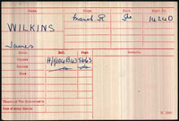 medal card - james wilkins