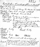 Private Samuel Amey, 815,  Non-combatant Corps Casualty Form - Active Service 