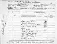 Private Samuel Amey, 815,  Non-combatant Corps Casualty Form - Active Service 