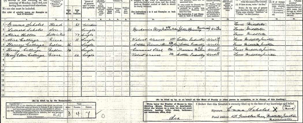 1911 census: