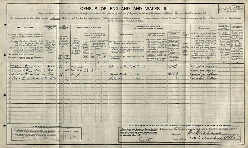 Arthur Winterbottom - Conscientious Objector