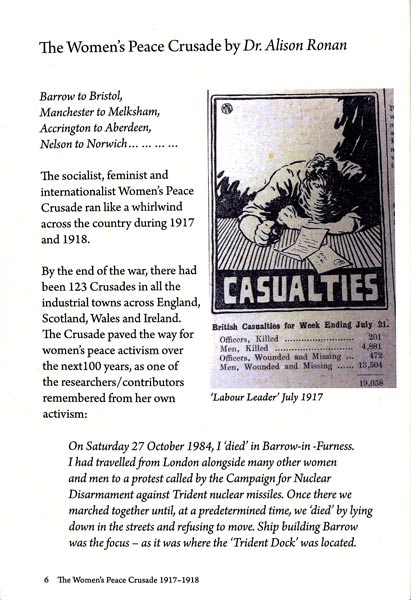 'The Women's Peace Crusade, 1917-1918 