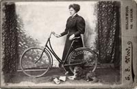 Failsworth lady cyclist, 1898