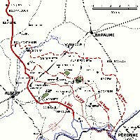 Battle of the somme - map