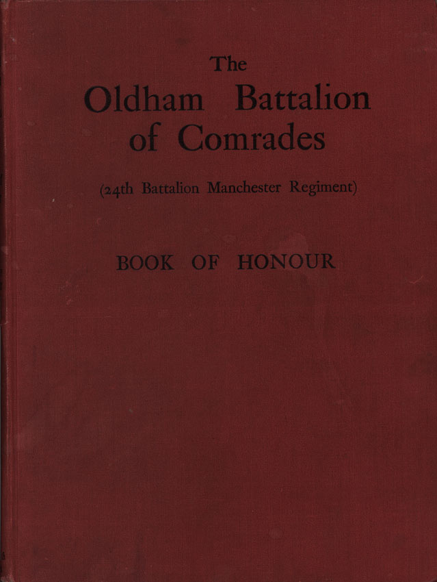 Oldham Historical Research Group - The 24th Battalion Manchester Regiment - the Oldham Comrades