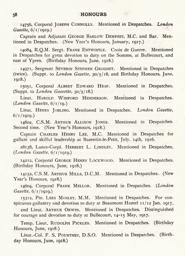 Oldham Historical Research Group - The 24th Battalion Manchester Regiment - the Oldham Comrades