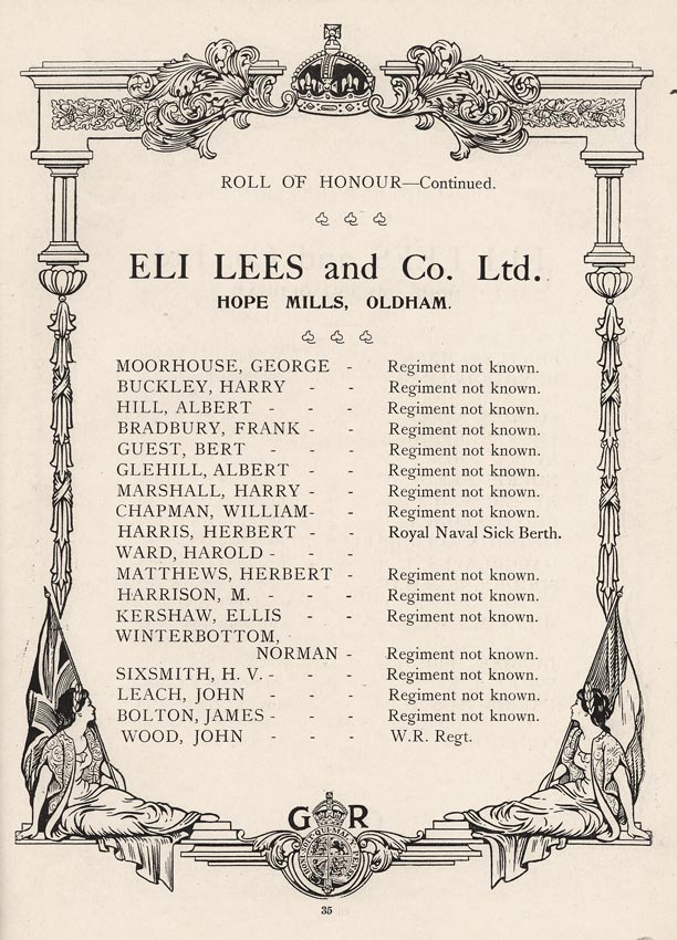 Oldham Historical Research Group - The 24th Battalion Manchester Regiment - the Oldham Comrades