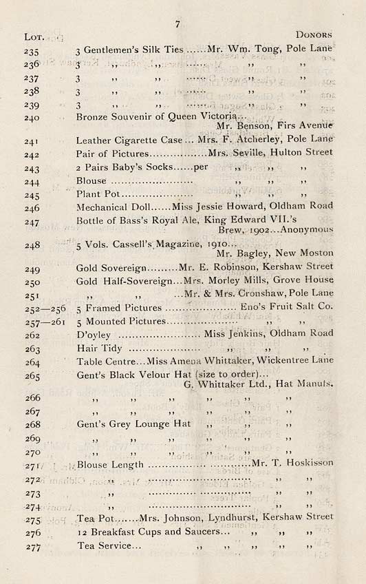 'The Failsworth and Woodhouses War Comforts Society'