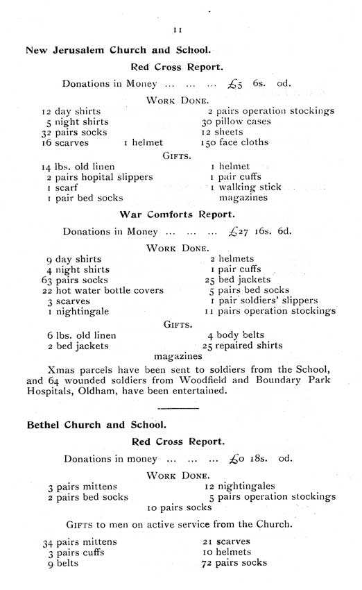 'The Failsworth and Woodhouses War Comforts Society'