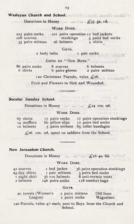 'The Failsworth and Woodhouses War Comforts Society'