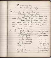 Notebook 1 of Failsworth Wesleyan Group of 'The Failsworth and Woodhouses War Comforts Society'