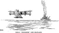 HMS 'Engadine' and Seaplane 