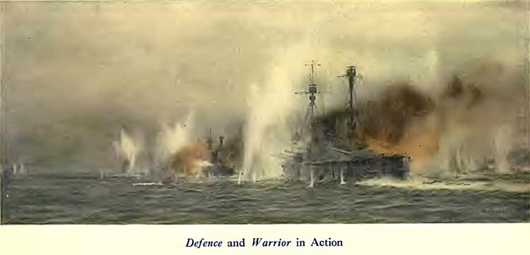 Defence and Warrior at the Battle of Jutland