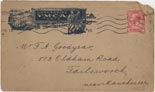 envelope - Letter : (Training Camp) August 22nd, 1915; Belton Park, Grantham, Lincolnshire
