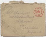 envelope - Letter : British Expeditionary Force, France January 22nd, 1916