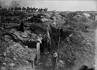 Abandoned British trench