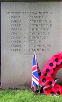 Memorial Panel - left - Cleethorpes