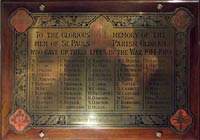 St. Paul's Church, Oldham (Ashton Rd) - Memorial Tablets 