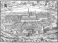 Engraving of Mediaeval Ypres