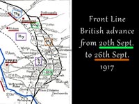 Front Line British advance at Ypres - 20th September to 26th September 1917