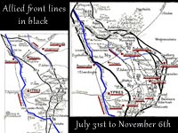 Comparison of Front Lines from July 31st to 10th November 1917