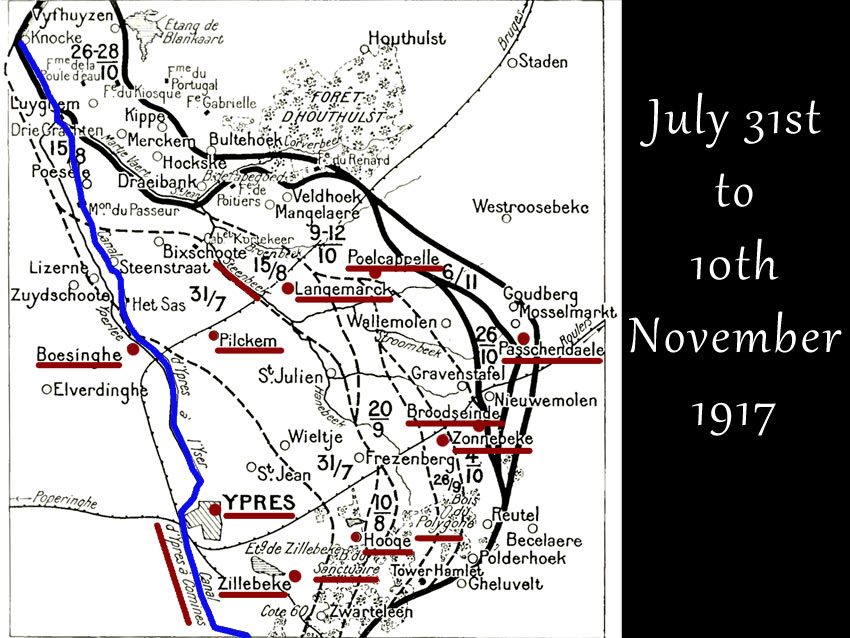 July 31st to 10th November 1917