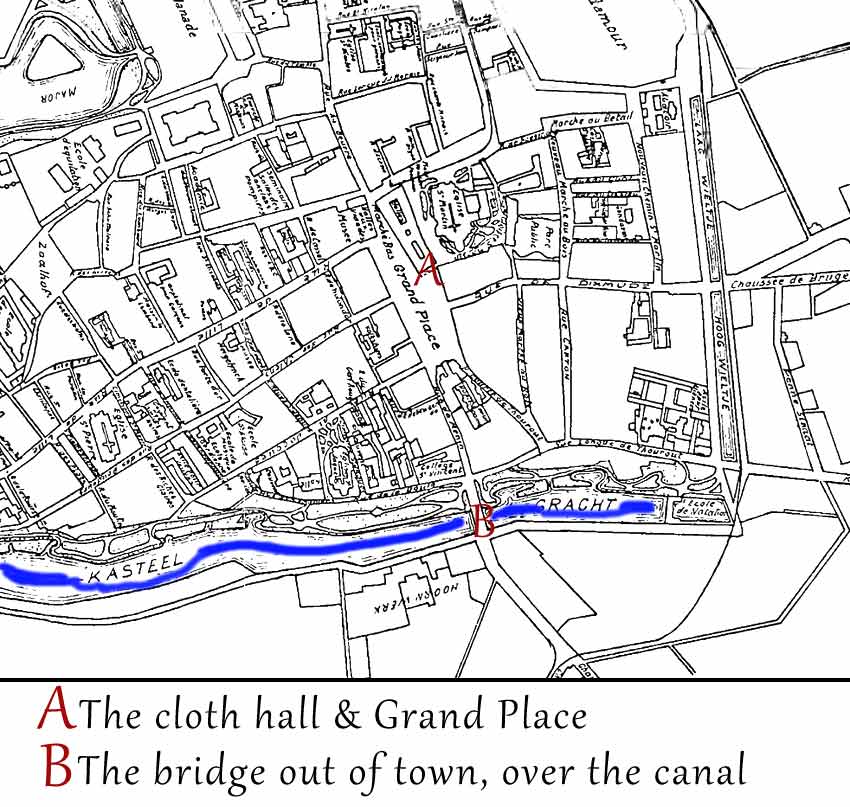 Ground Plan of Ypres in 1917