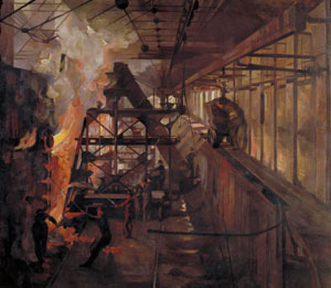 Women Working in a Gas Retort House: South Metropolitan Gas Company, London