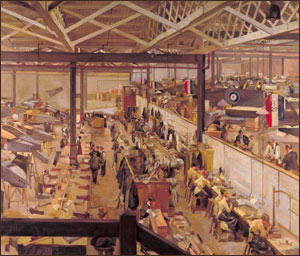 An Aircraft Assembly Shop, Hendon