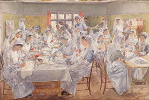 The Workroom of the Gerrard's Cross War Hospital Supply Depôt