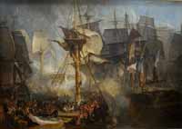 The Battle of Trafalgar  by J.M.W. Turner