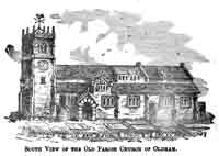 South View of the Old Parish Church of Oldham
