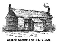 Oldham Grammar School in 1830