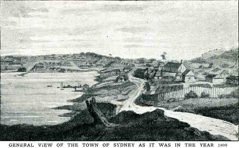 Sydney as it was in the year 1800