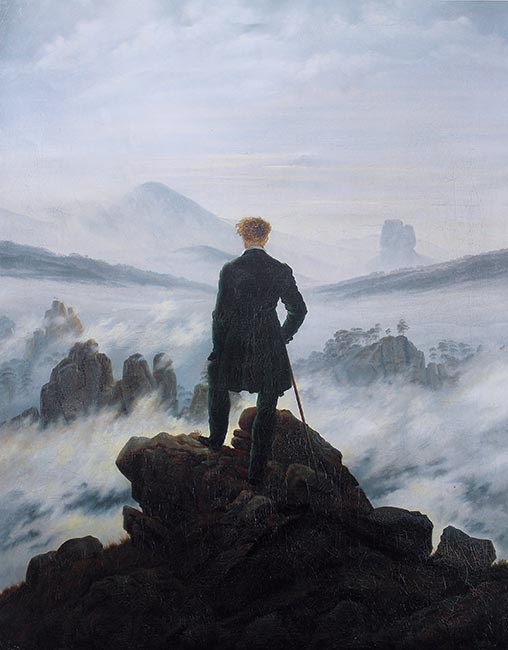 Wanderer above the Sea of Fog by Caspar David Friedrich