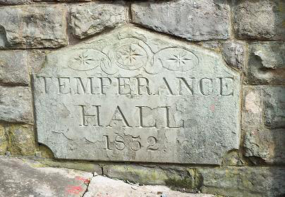 Temperance Hall, 1852, detail